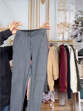 Lululemon Pants Sz 2 Heathered Black Gray City Trek Trouser II 28 " Inseam